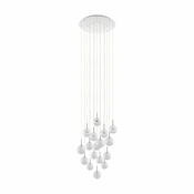 Eglo 39547 - LED prigušiva luster na sajli MONTEFIO 17xLED/5W/230V