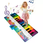 Northix Otroška podloga za klavir z 8 instrumenti in 24 tipkami, 181x73 cm