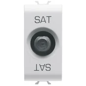 Gewiss Chorus, SAT uticnica, F konektor, 1M, bela ( Gw10371 )