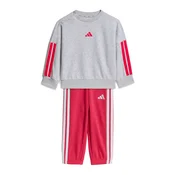 ADIDAS SPORTSWEAR Športna trenirka Essentials pegasto siva/živo rdeča