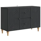 Vidaxl TV omarica s predalom Črna 89 x 34,5 x 60 cm Inženirski les