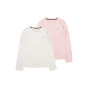 TOMMY HILFIGER Majica roza/bela