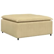 Vidaxl Modularni kavč s podnožjem, sivo zelen 100x100x48 cm