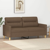 Dvosjed od tkanine smedi 140 cm