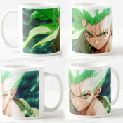 Šolja Anime Dr. Stone, 330ml, Bela