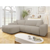Kotna garnitura Comfivo 425 (Velo 623) Svetlo rjava, Funkcija spanje, Predal, 274x145x82cm