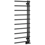 Kopalniški radiator JUSTINA 500x1246 mm, črna mat - Črna mat barva - 500x1246 mm - Sapho - JUSTINA - 24 - Jeklo - Oblika E - Oblika E - 500 - 1246 - 5.2 - 14