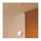 Duolla - Luster na sajli IRONLINE 1xE27/15W/230V bela