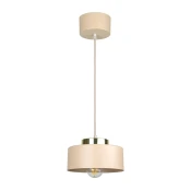 Luster na sajli IGNIA 1xE27/60W/230V bež/zlatan