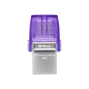 KINGSTON 64GB DataTraveler microDuo 3C, 200 MB/s, dvojni USB-A in USB-C