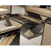 Casa Padrino luxury coffee table gold/black - Rectangular solid wood living room table - Living room furniture - Luxury furniture - Luxury furnishings