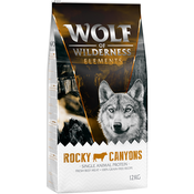 12kg Wolf of Wilderness + 100g Snack Explore the Wide Acres piletina gratis! - Rocky Canyons - govedina