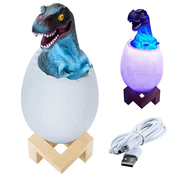 LED RGB otroška nočna lučka jajce dinozavra tiranozavra