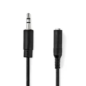 Nedis Stereoljud kabel | 3,5 mm Hane | 6,35 mm Hona | ponikljana | 0,20 m | Okrogla | Plastični tulec