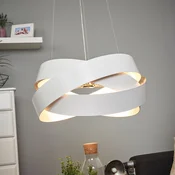 Marchetti Obesek Pura bela/srebrna, 60cm, 8x G9 - Dnevna soba/jedilnica - Dizajn - bela, srebrna - Kovina