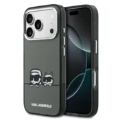 Originalen KARL LAGERFELD MagSafe ovitek iPhone 17 Pro Max - Heads Logo - črn - KLHMP17X6HPKACK