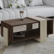 HANAH HOME Sto za dnevnu sobu Meleni Travertine Walnut