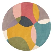 Rucno raden vunen okrugao tepih o 160 cm Glow Multi – Flair Rugs