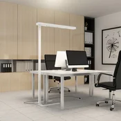 Arcchio LED pisarniška talna svetilka Susi, komplet 2, bela, senzor - Študija/pisarna - Sodobni - bela (RAL 9003) - Aluminij