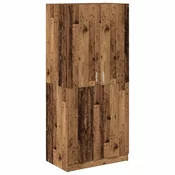 Vidaxl Garderobna omara Old Wood 80x52x180 cm Inženirski les