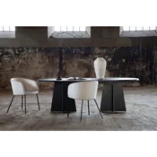 Venture Design Jedilna miza Bootcut 230x115x75 cm črna