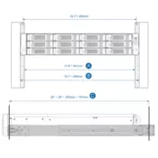 QNAP Rack Slide Rail Kit for TVS-471U & other 2U series models (RAIL-B02)