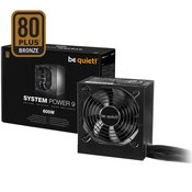 BE QUIET! napajalnik System Power 9 (BN247) 80Plus Bronze, 600W