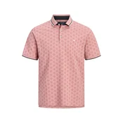 JACK & JONES Majica JPRPAULOS  roza / staro roza / črna / bela