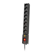 slomart LESTAR 1966004062 podaljšek 5 m 230 V AC vtičnica(e) Notranji Črn