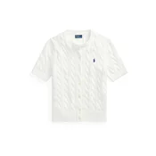 Polo Ralph Lauren Pletena jopica 211966720001 Bela Slim Fit