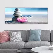 Wallity Dekorativna slika na platnu, 30x80cm, Šarena