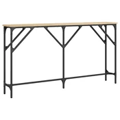 Vidaxl Konzolna mizica sonoma hrast 140x23x75 cm inženirski les