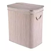 Autronic Koš za perilo bambus, s pokrovom, siv (DB2000 GREY)