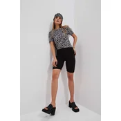 WOMENS SHORTS L-SH-4007 BLACK