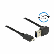DELOCK Delock kabel USB A kotni-B mikro EASY 0,5m obojestranski 85203, (21028141)