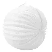 Lampion, okrogel, 22 cm, bel