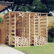 vidaXL Pergola s streho 4 kosi 100x90x200 cm impregnirana borovina
