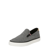 TOMMY HILFIGER Slip On tenisice, svijetlosmeda / crvena / crna / bijela