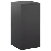 vidaXL Stojalo za rastline Črna 30 x 30 x 60 cm Jeklo