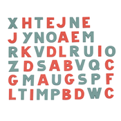 Magnetické písmenká veľké ABC Magnetic Letters Smoby dvojfarebné 48 kusov od 3 rokov SM430107