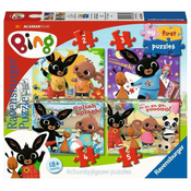 Ravensburger Moja prva sestavljanka Bing: Zabava s prijatelji 4v1 (2,3,4,5 kosov)