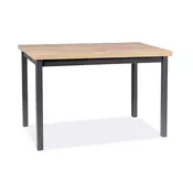 Miza Detroit 345 (Artisan hrast + Črna) Artisan hrast, Črna, 75x68x120cm, Iverna plošča, MDF plošča