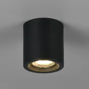 Trio Lighting Stropna svetilka Biscotto, mat črna, O 9,5 cm, kovina, IP44 - Dnevna soba/jedilnica - Sodobni - matno črno