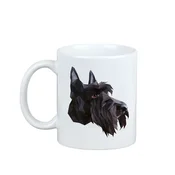 Artdog Škotski terier, Aberdeen terier - skodelica s fotografijo in napisom geometrijski pes Art-Dog