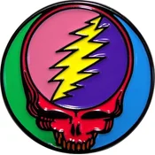 Grateful Dead Multicoloured Steal Your Face Odznak 35 mm