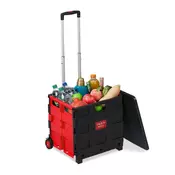 Northix Zložljiv nakupovalni voziček 35 kg z nastavljivim ročajem