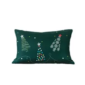 Jastucnica od mikrovlakana CHRISTMAS DRIFT 50x70 cm, zelena