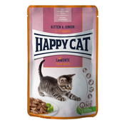 Happy Cat Kitten & Junior Land Ente mokra hrana - patka 6 x 85 g