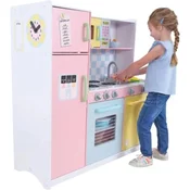 Kinder Home decija kuhinja, drvena igracka za igranje uloga sa šarenim dizajnom, dimenzije ( TF-5251 )