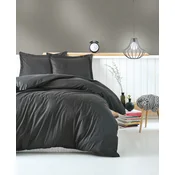 DEKOR DOM Komplet posteljina CB Elegant Stripe Saten, Antracit